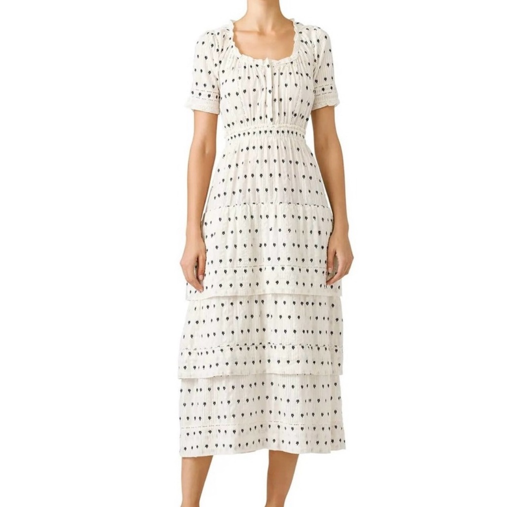LoveShackFancy Heather Midi Dress